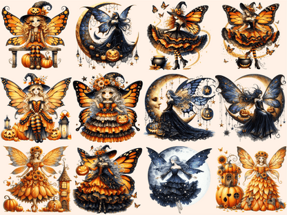Halloween Fairies Clipart autopost Fairy Clipart Fairy PNG - WondersArtist