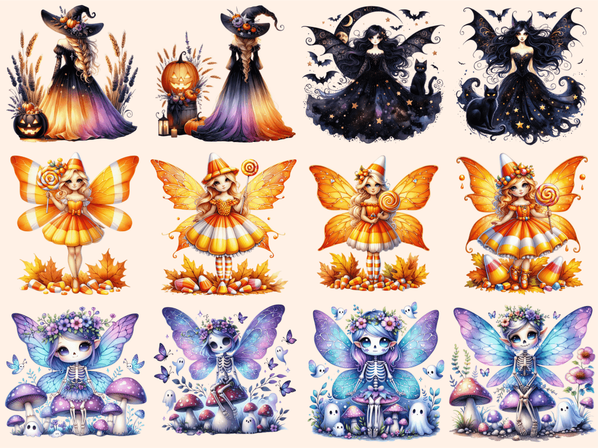 Halloween Fairies Clipart autopost Fairy Clipart Fairy PNG - WondersArtist