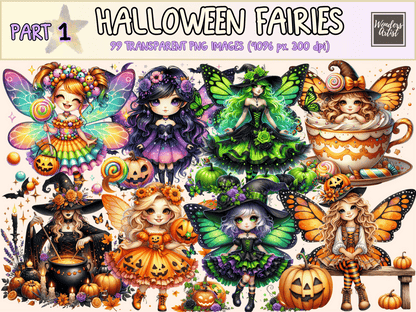 Halloween Fairies Clipart autopost Fairy Clipart Fairy PNG - WondersArtist