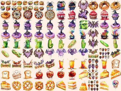 Halloween Food Watercolor Clipart halloween clipart - Wonders Artist