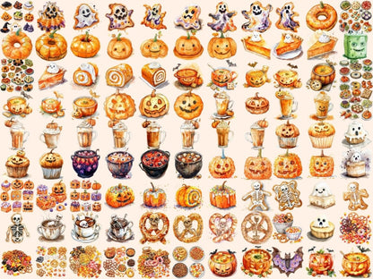 Halloween Food Watercolor Clipart halloween clipart - Wonders Artist