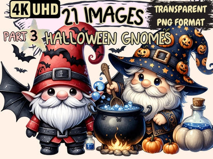 Halloween Gnomes (P3) Clipart Cute gnome art - Wonders Artist