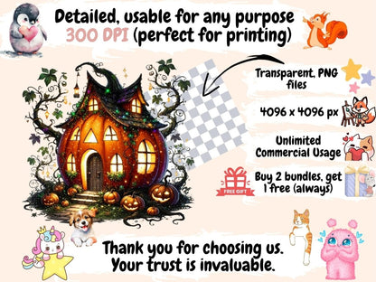 Halloween Houses (P2) Clipart Creepy House PNG - Wonders Artist