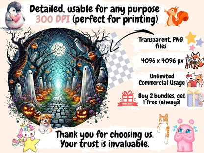 Halloween Landscapes Clipart Halloween Background - Wonders Artist