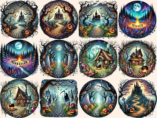 할로윈 풍경 클립아트