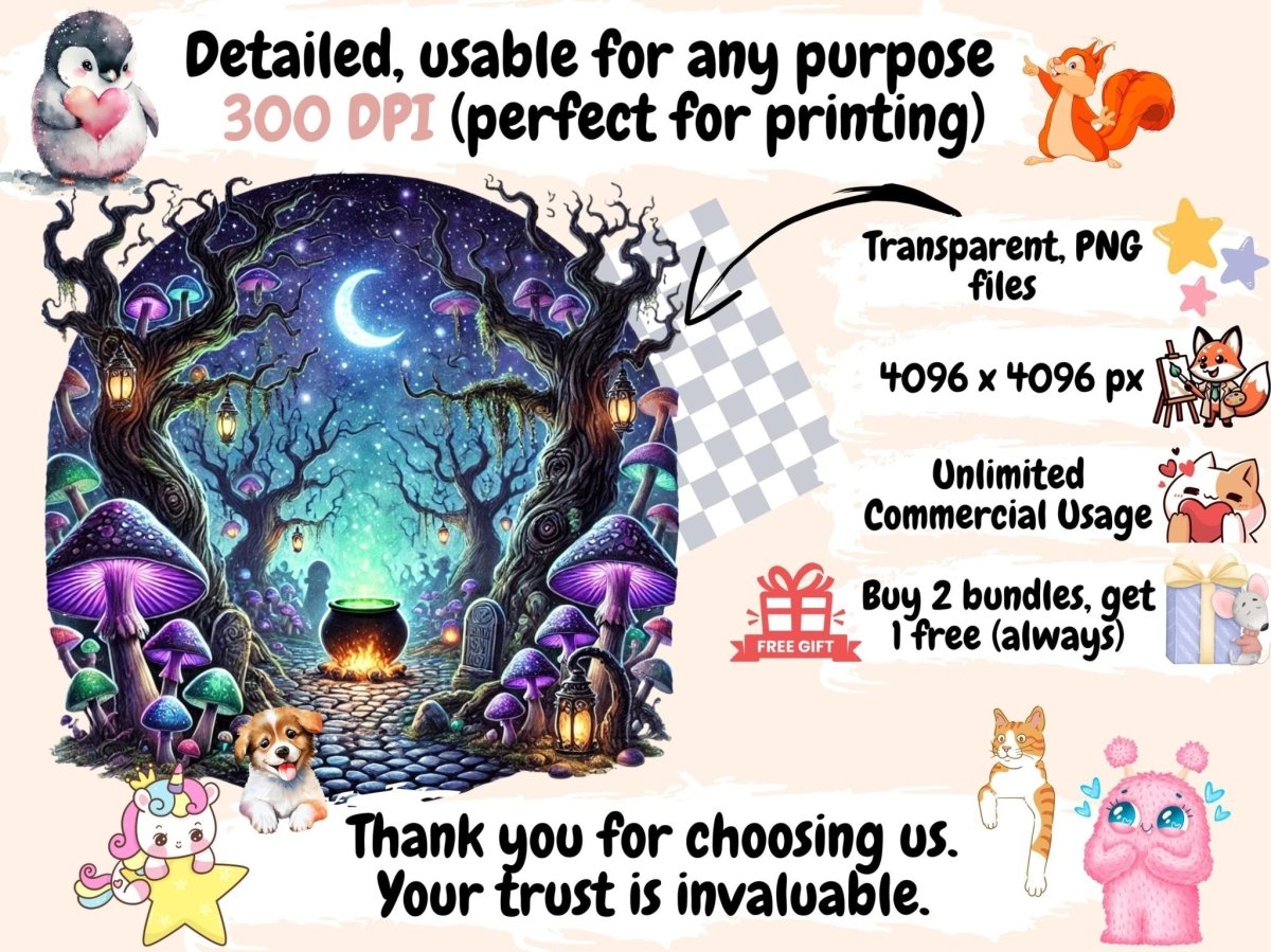 Halloween Landscapes (P2) Clipart Halloween Background - Wonders Artist