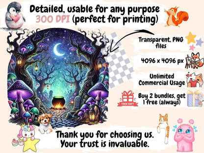 Halloween Landscapes (P2) Clipart Halloween Background - Wonders Artist