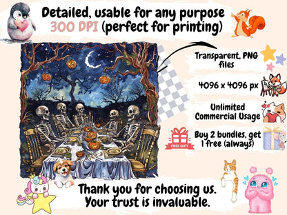 Halloween Landscapes Watercolor Clipart Creepy Landscapes - Wonders Artist