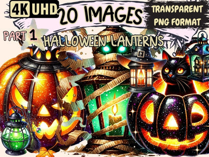 Halloween Lanterns Clipart creepy lanterns - Wonders Artist