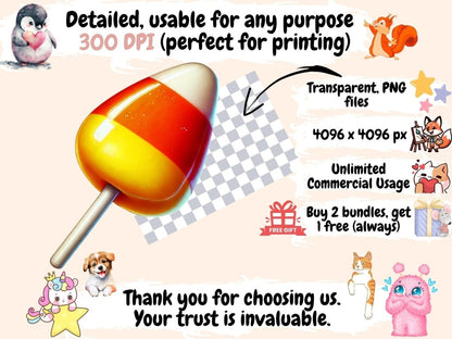 Halloween Lollipops Clipart candy corn clipart - Wonders Artist