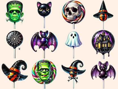 Halloween Lollipops (P2) Clipart candy corn clipart - Wonders Artist