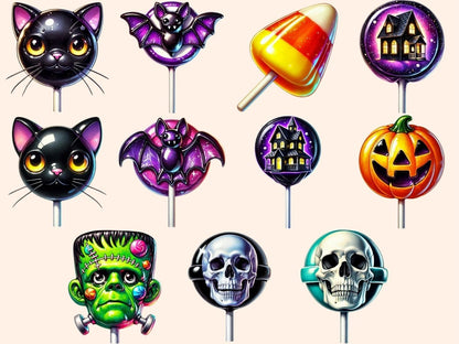 Halloween Lollipops (P2) Clipart candy corn clipart - Wonders Artist