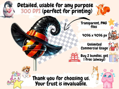 Halloween Lollipops (P2) Clipart candy corn clipart - Wonders Artist