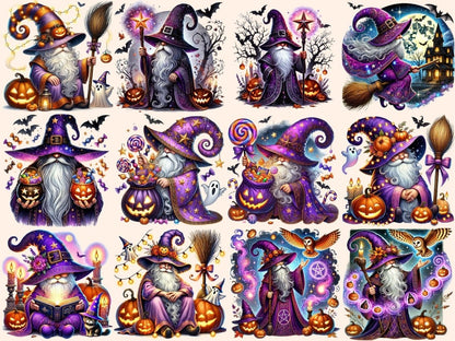 Halloween Mages Clipart Creepy Mages - Wonders Artist