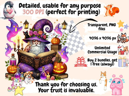 Halloween Mages (P2) Clipart Creepy Mages - Wonders Artist