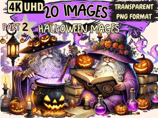 Halloween Mages (P2) Clipart Creepy Mages - Wonders Artist