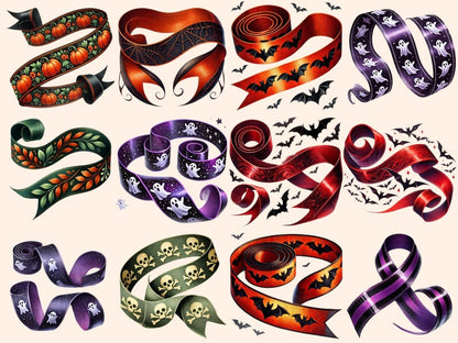 Halloween Ribbons Clipart eerie ribbons png - Wonders Artist