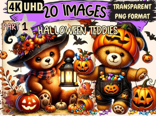 Halloween Teddies Clipart Creepy Teddy Art - Wonders Artist