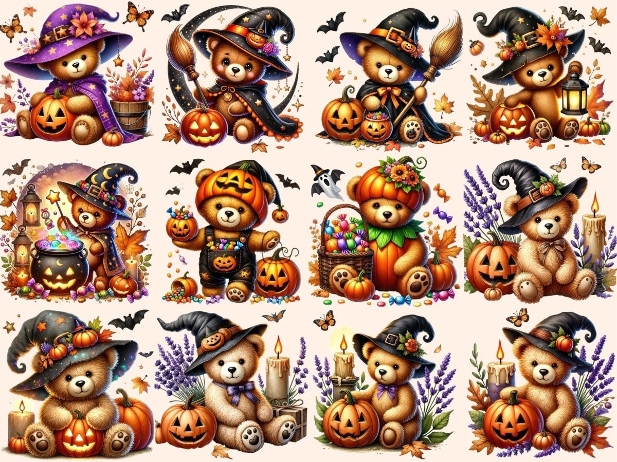 Halloween Teddies Clipart Creepy Teddy Art - Wonders Artist
