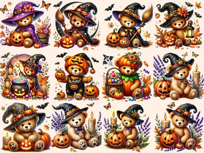 Halloween Teddies Clipart Creepy Teddy Art - Wonders Artist