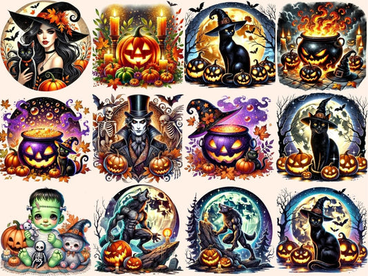 행복한 할로윈 클립아트