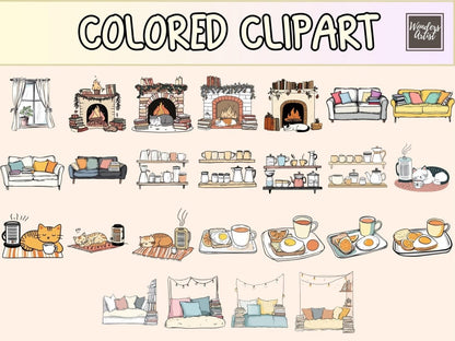 Happy Home Cardmaking Clipart cardmaking clipart cottage home art cozy home png - WondersArtist