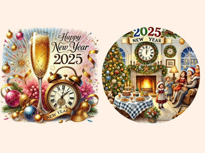 Happy New Year 2025 Clipart 2025 digital art - Wonders Artist