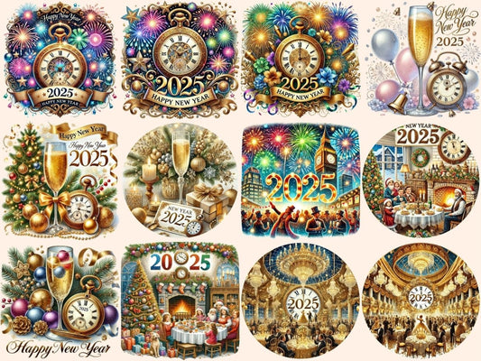 Feliz Ano Novo 2025 (P2) Clipart