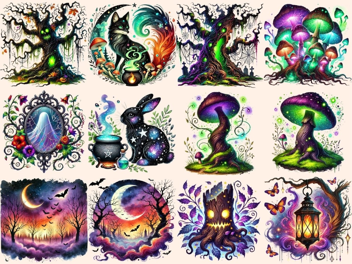 Haunted Forest Clipart creepy trees png dark woods clipart eerie forest art - WondersArtist