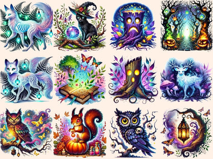 Haunted Forest Clipart creepy trees png dark woods clipart eerie forest art - WondersArtist