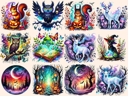 Haunted Forest Clipart creepy trees png dark woods clipart eerie forest art - WondersArtist