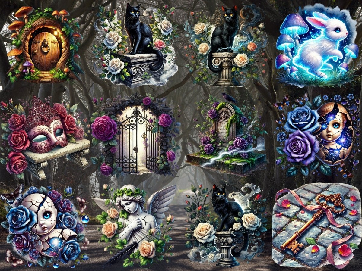 Hjemsøkt hage clipart (BEGRENSET UTGAVE) image 8