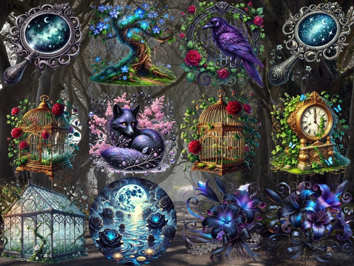 Hjemsøkt hage clipart (BEGRENSET UTGAVE) image 3