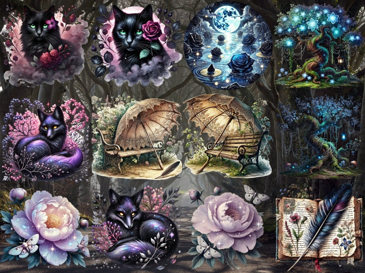 Hjemsøkt hage clipart (BEGRENSET UTGAVE) image 2