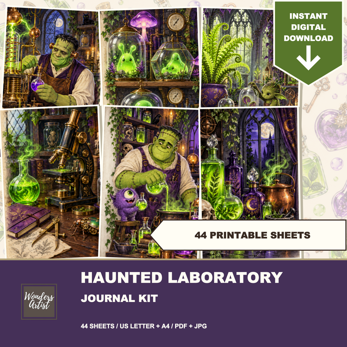 Haunted Laboratory Journal Kit — listing image 1