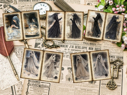 Haunted Whispers Journal Pages (P1) Dark Ephemera - Wonders Artist