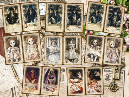 Haunted Whispers Journal Pages (P1) Dark Ephemera - Wonders Artist