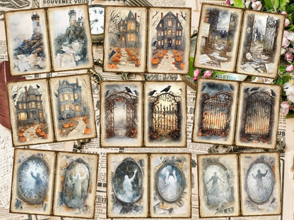 Haunted Whispers Journal Pages (P4) Dark Ephemera - Wonders Artist