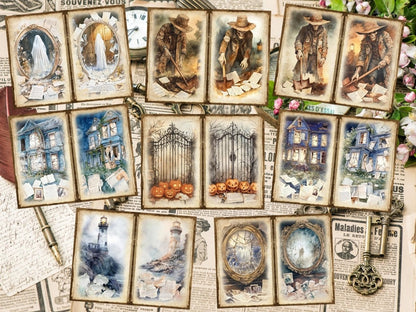 Haunted Whispers Journal Pages (P4) Dark Ephemera - Wonders Artist