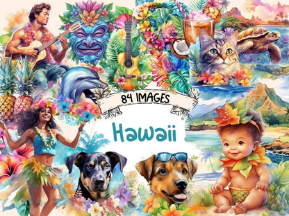 Hawaii Watercolor Clipart hawaii clipart - Wonders Artist