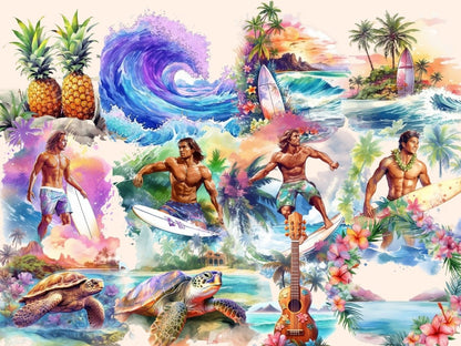 Hawaii Watercolor Clipart hawaii clipart - Wonders Artist