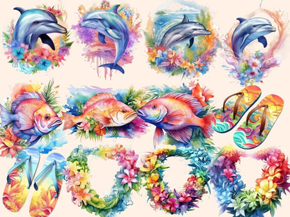 Hawaii Watercolor Clipart hawaii clipart - Wonders Artist