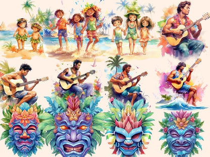 Hawaii Watercolor Clipart hawaii clipart - Wonders Artist