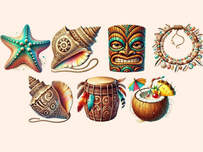 Hawaiian Luau (P1) Clipart aloha clipart - Wonders Artist