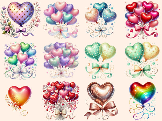 Heart Balloons (P2) Clipart