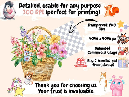 Hello Spring Watercolor Clipart Blooming Spring Art - Wonders Artist