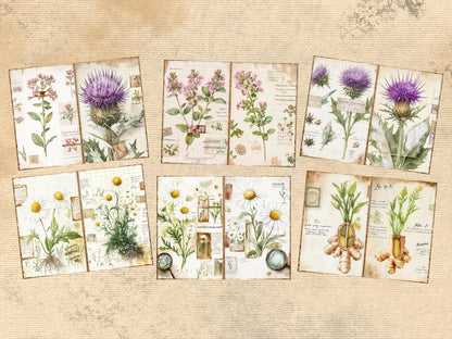 Herbarium (P4) Botanical Ephemera - Wonders Artist