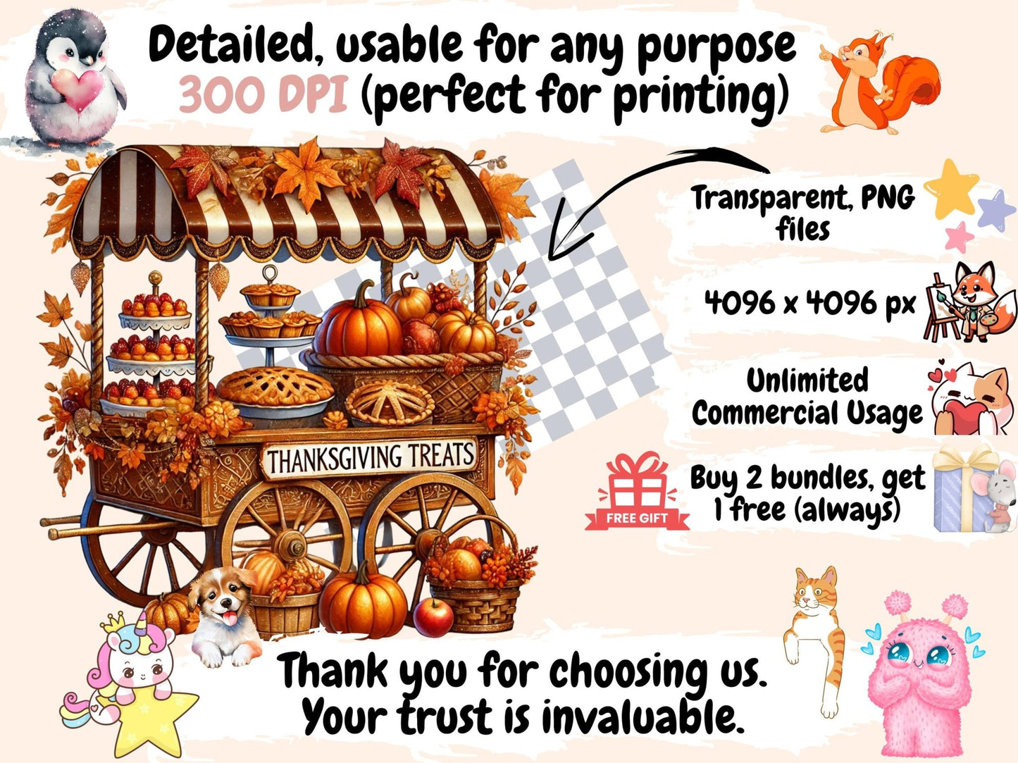 Holiday Carts (P2) Clipart - High - Quality Instant Digital Download for Creative Projects