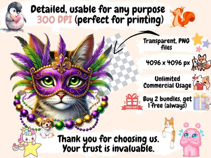 Holiday Cats (P2) Clipart cat day clipart - Wonders Artist