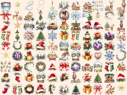 Holiday Cheer Watercolor Clipart Celebration PNG - Wonders Artist